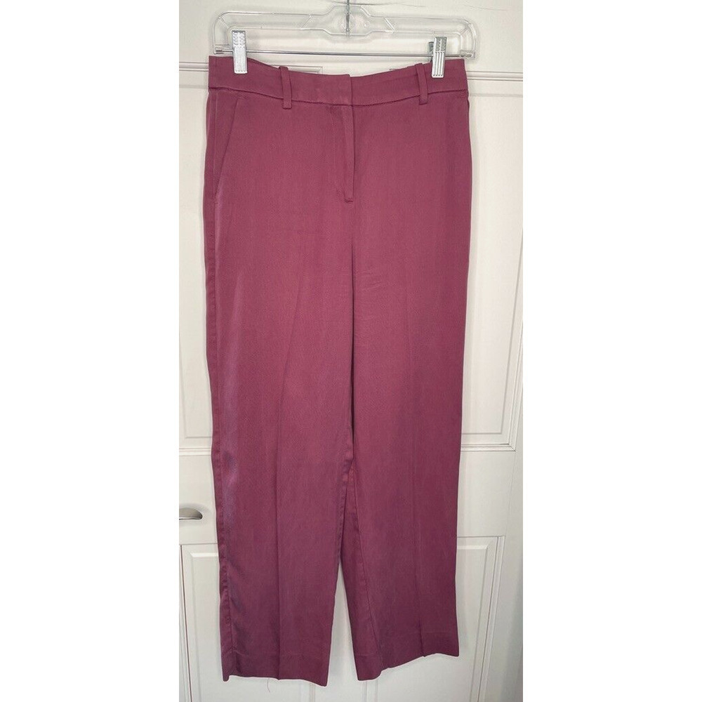 J. Crew Women's Gramercy Twill Ingrid Straight Leg Pant Sz 2 Marine Preppy Coast